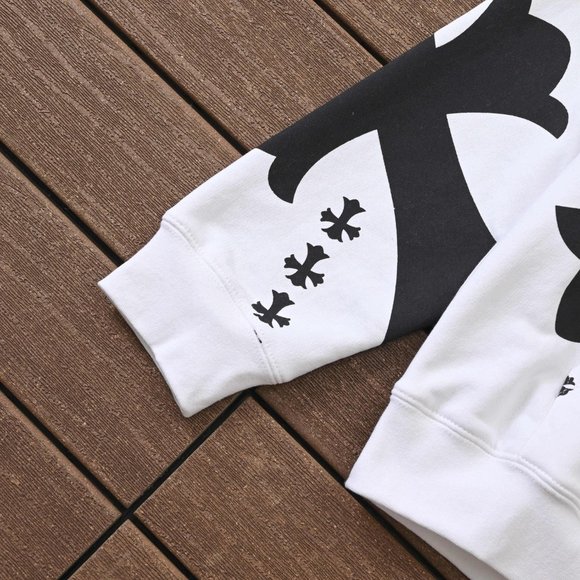 Chrome Hearts Colorful Graffiti Logo Hooded White Drawstring Sweatshirt - Picture 10 of 13